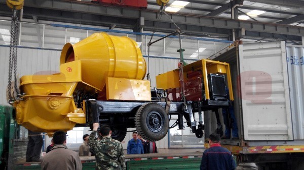Дизельный бетононасос с бетономешалкой JBTS30-10-85R