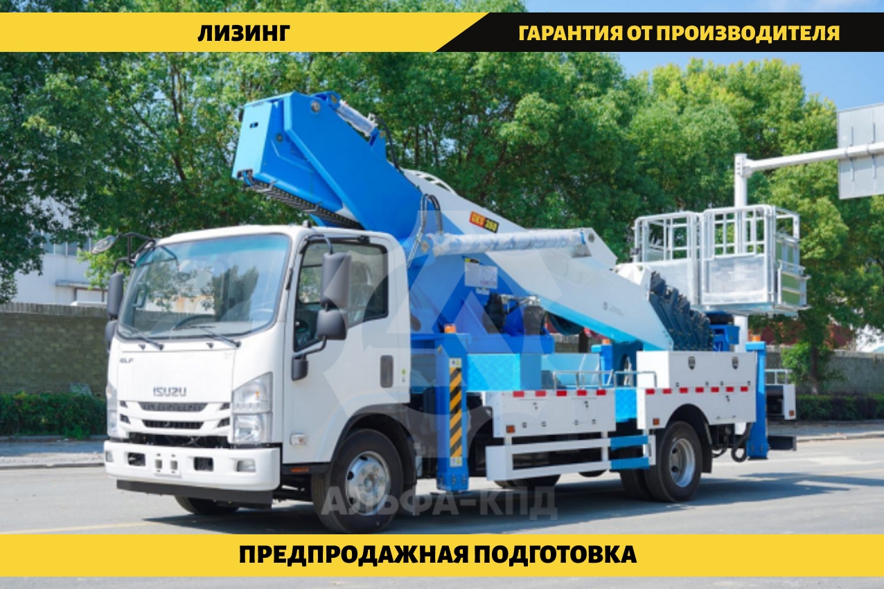 Автовышка на шасси Isuzu Elf 36 м