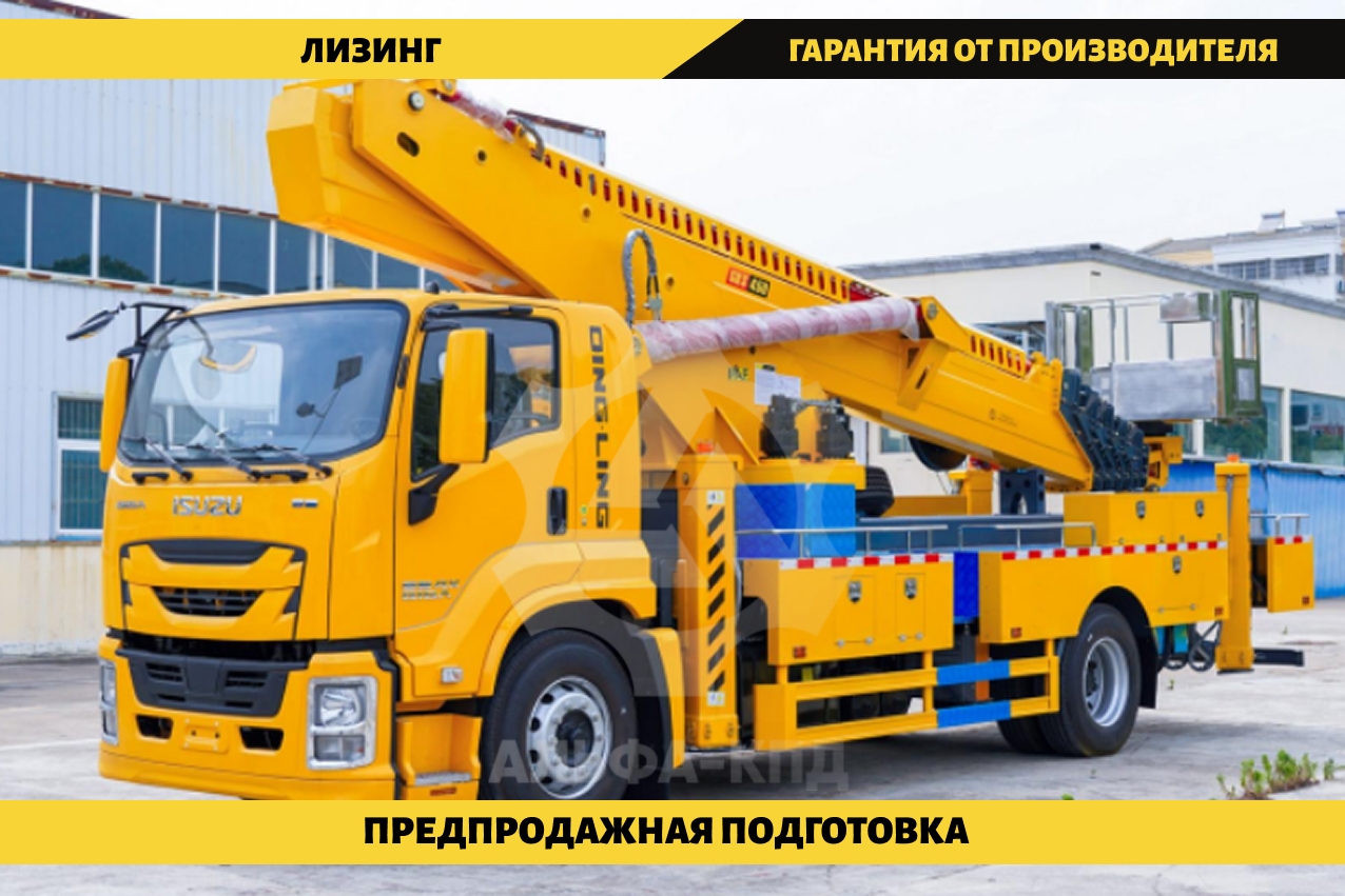 Автовышка на шасси Isuzu Elf 45 м
