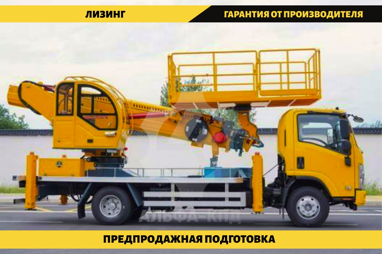 Автовышка - балкон на шасси Isuzu Elf 16 м
