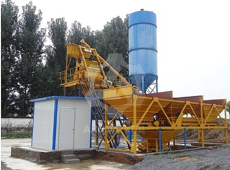 Скиповый бетонный завод HZS 25 Скиповый бетонный завод HZS 25