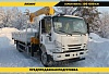 Бортовой автомобиль на шасси Isuzu Elf 4х2, 205 л.с, борт 6,3 м, с КМУ XCMG 5 т Бортовой автомобиль на шасси Isuzu Elf 4х2, 205 л.с, борт 6,3 м, с КМУ XCMG 5 т