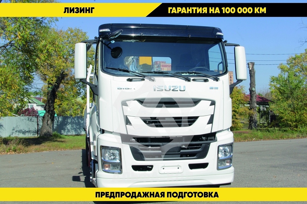 Бортовой автомобиль на шасси Isuzu Giga 6х4, 300 л.с, борт 8.5 м, с КМУ 14 т Бортовой автомобиль на шасси Isuzu Giga 6х4, 300 л.с, борт 8.5 м, с КМУ 14 т